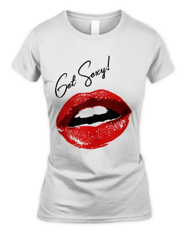 Get Sexy Red Lipstick Lips Sexy Graphic