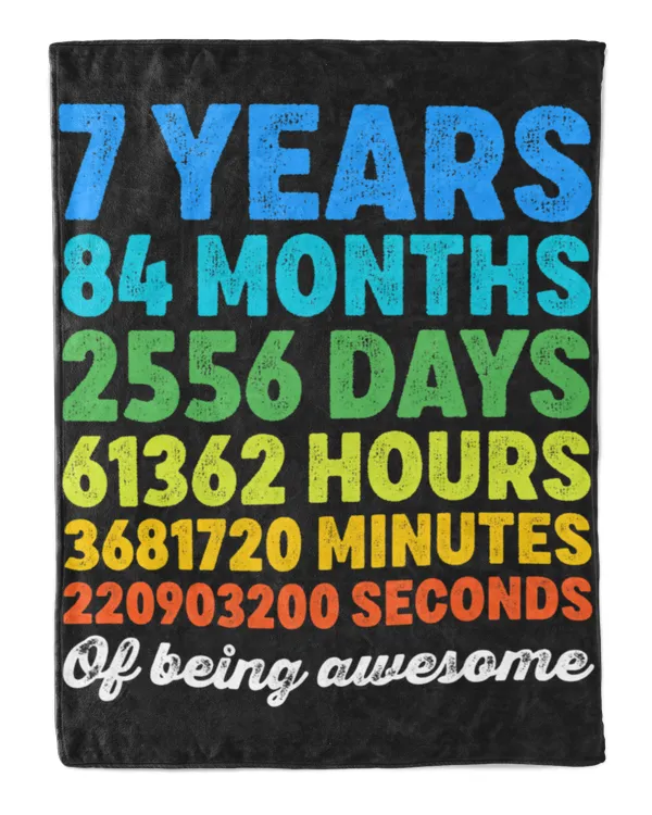 7 Years Old 7th Birthday Shirt Vintage Retro Countdown T Shirt Hoodie Sweater