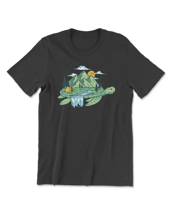 Turtle Camping On A Turtle 415 sea turtle