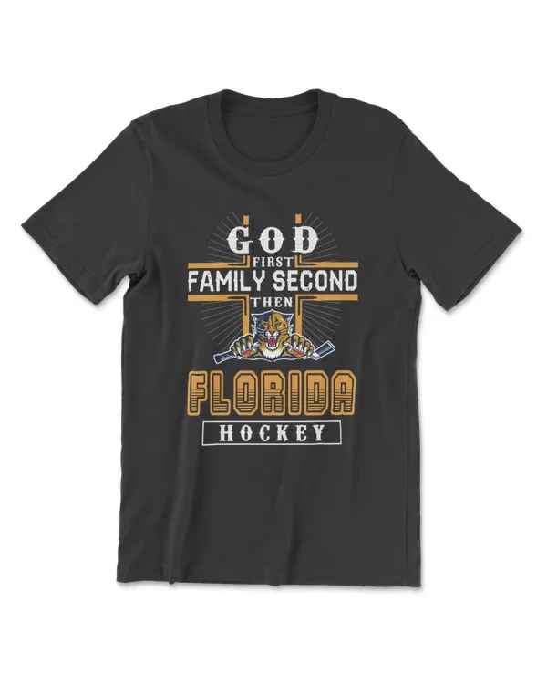 God First Family Second Florida Panthers Ice Hockey Team Winter Sport