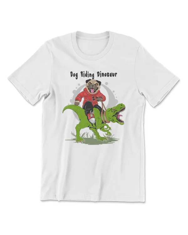 Dinosaur dog riding dinosour Kids Girls Women Rainbow Dino