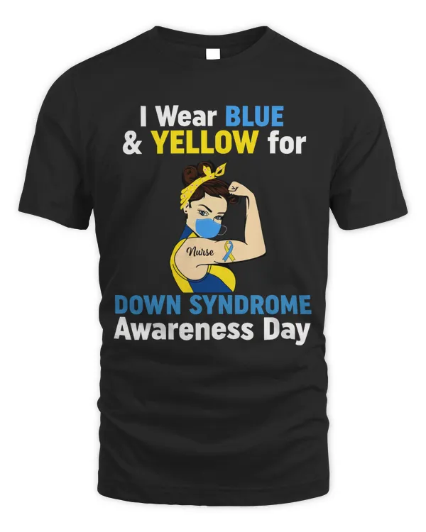 Nurse Wear Blue & Yellow Down Syndrome Awareness Day