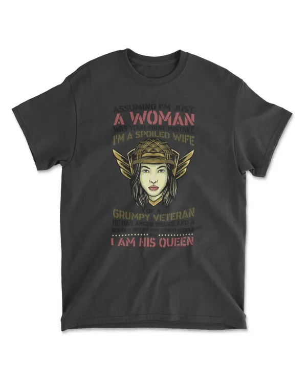 I'm A Spoiled Wife Of Veteran T-Shirt