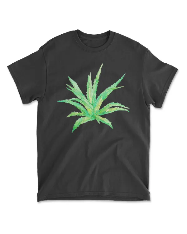 Succulent Painting Green Abstract Leaf T-ShirtSucculent Painting Green Abstract Leaf Watercolor T-Shirt