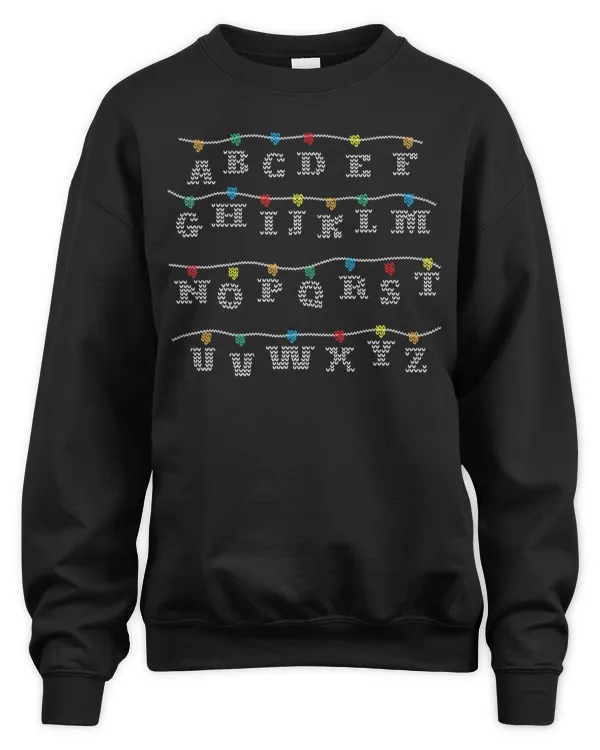 Alphabet Shirt Ugly Sweater Christmas Back To School Kids