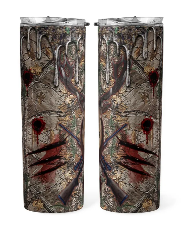 Skinny Tumbler Hunting Deer Camo