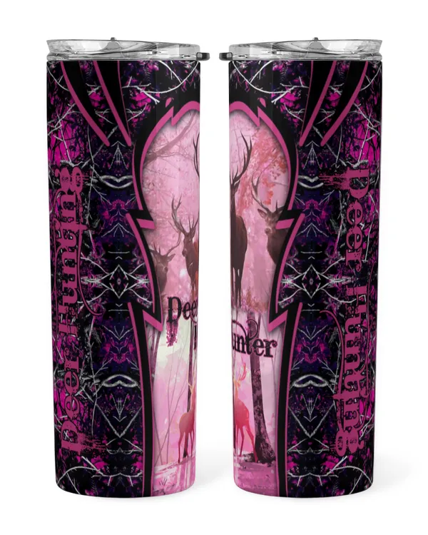 Skinny Tumbler Deer Hunting Pink Camo
