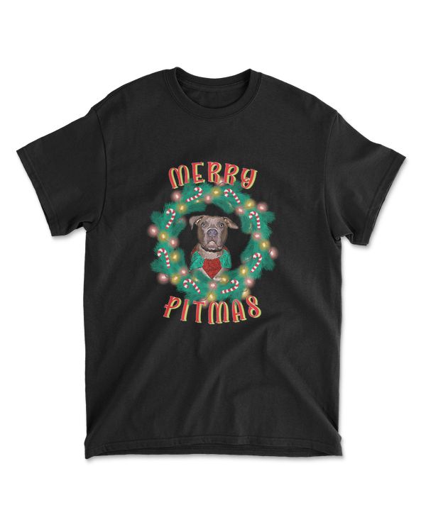 Merry Pitmas Pitbull Dog Christmas Candy C