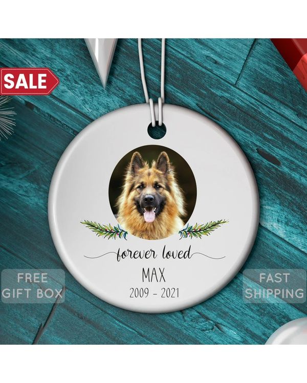 Memorial Pet Ornament Forever Loved