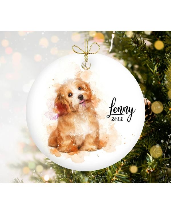 Personalized Pet Ornament, Watercolor