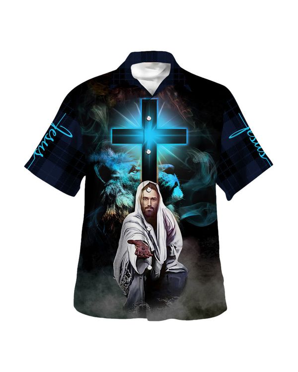 The Cross Jesus Way Market Miracle Worked Hawaiian Shirt - Christian Hawaiian Shirt - Religious Hawaiian Shirts