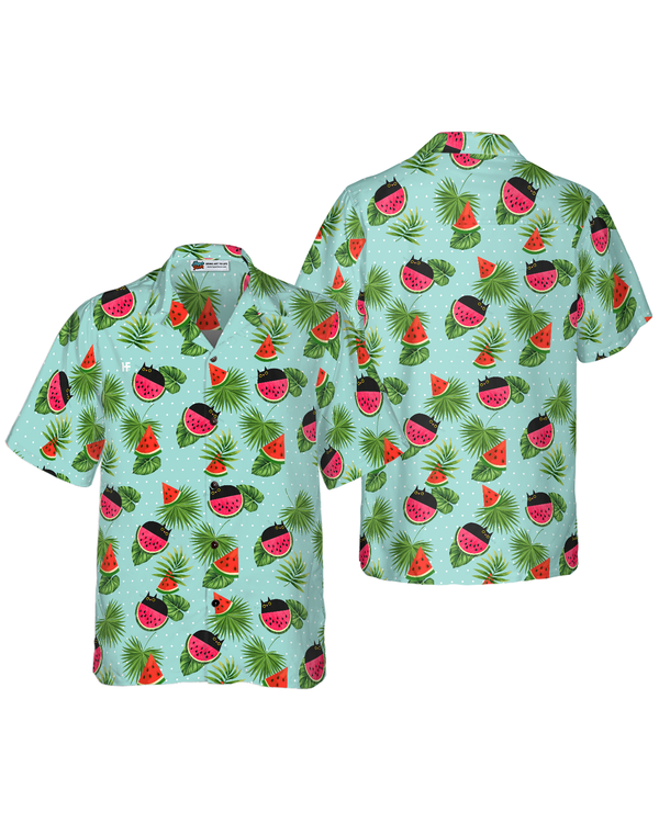 Cat Watermelon Hawaiian Shirt