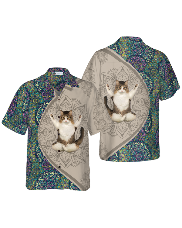 Cat Yoga Hawaiian Shirt