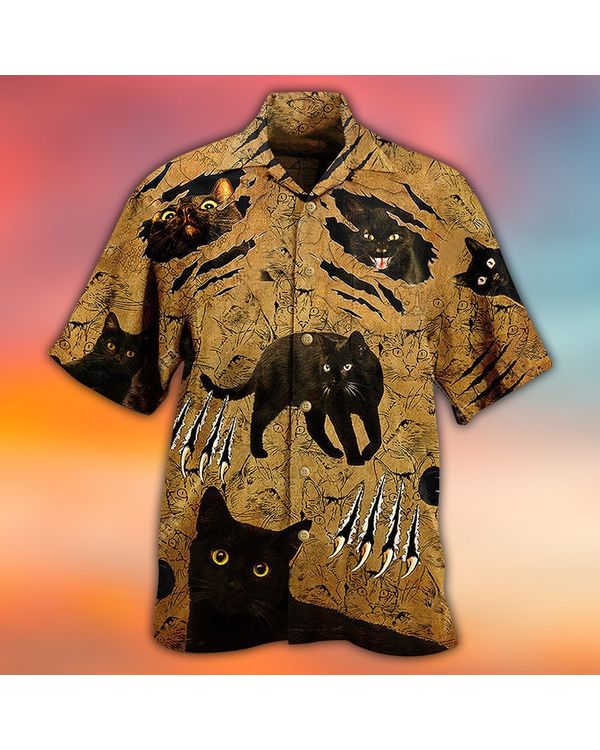 Cat Hawaiian Shirt, Put Your Paws Up Hawaiian Shirt For Cat Lovers
