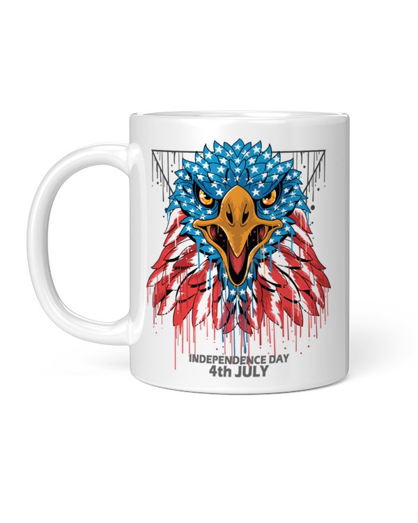 Funny 4th July Gifts Eagle Head America Usa Flag