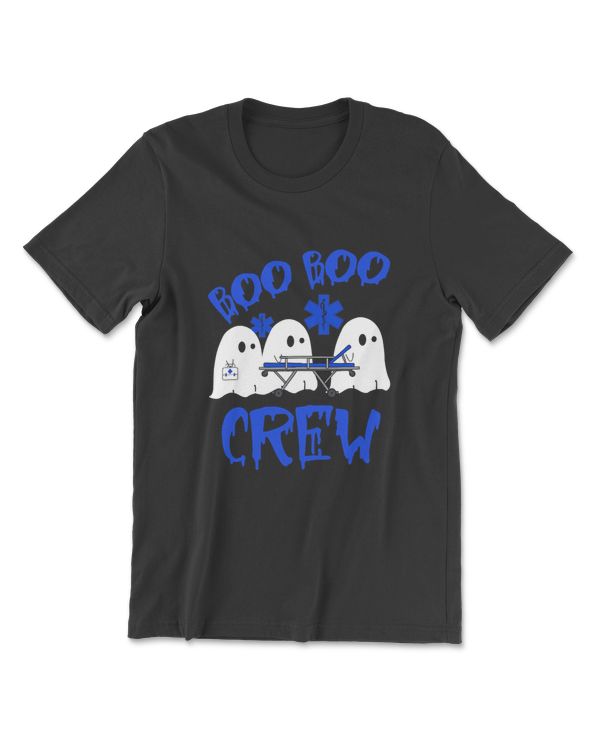 Boo boo Crew Nurse Halloween Ghost Costume Matching T-Shirt