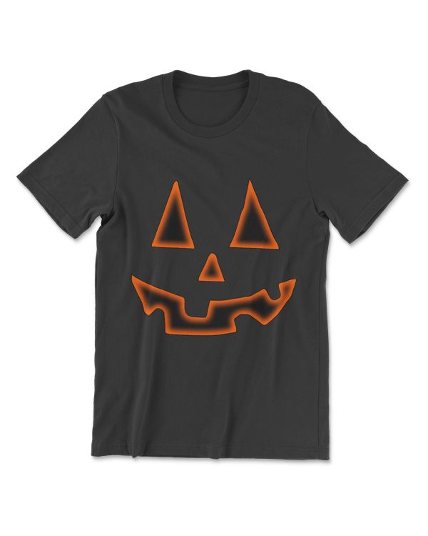 Pumpkin Halloween Shirts For Men Women Jack O Lantern Face T-Shirt
