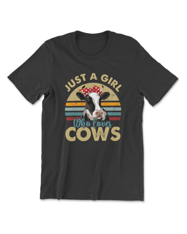 Just A Boy Who Loves Cows Animal Farm T-Shirt