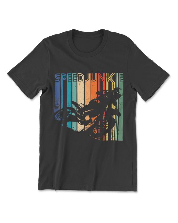 Retro Distressed Braap Tshirt Motor Cross Gift Speed Junkie T-Shirt