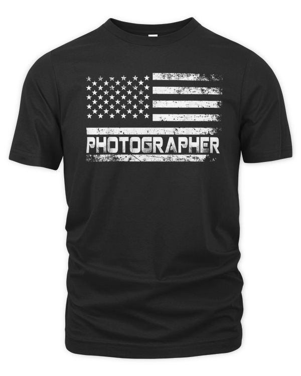 American Flag Photographer Gift For Photographer T-Shirt
