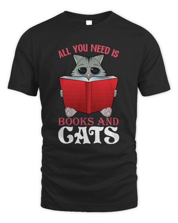 ALL YOU NEED IS BOOKS AND CATS