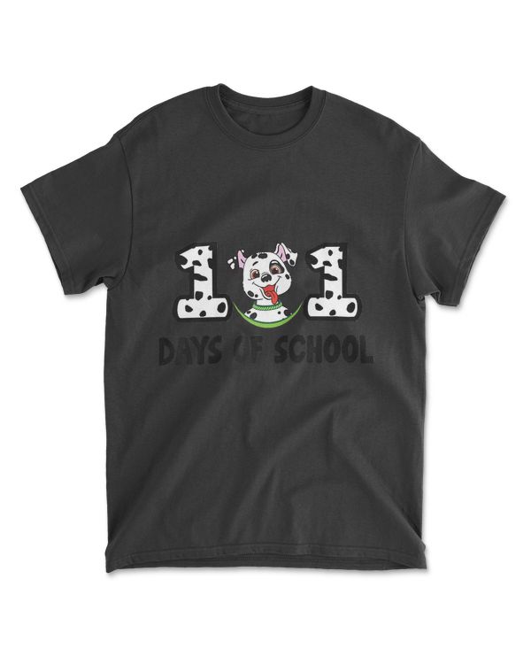 101 Days of School Dalmatian Dog Lover Gifts Kids Raglan Baseball Tee