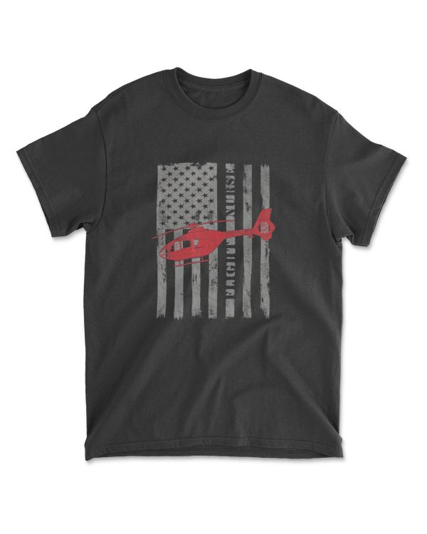 American Flag Flight Nurse T-Shirt Gift