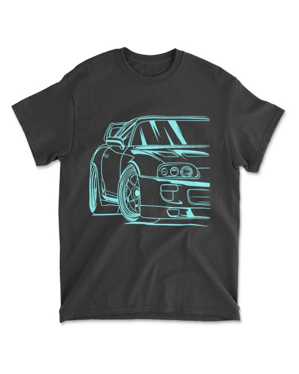 2JZ JDM Japanese Tuning Retro 90s Car Mechanic Racecar Long Sleeve T-Shirt
