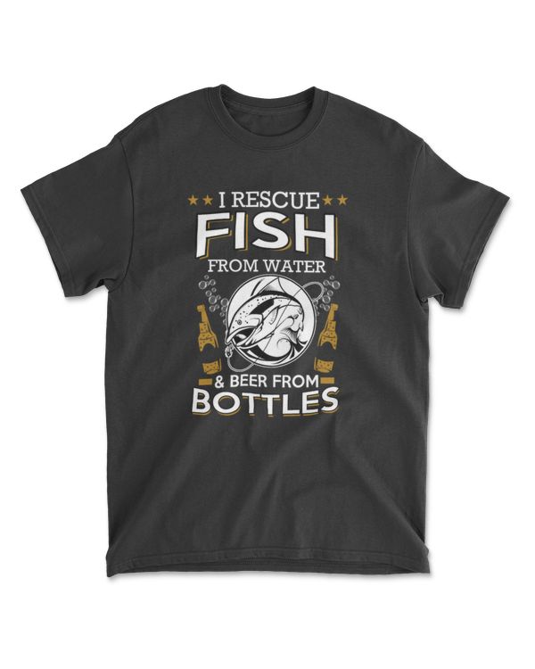 beer fish water bottle fishing alcohol gift