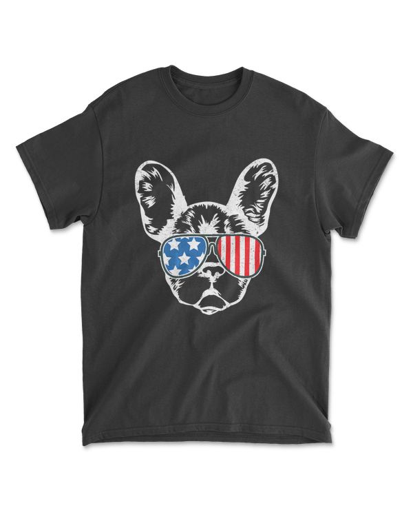 Boston Terrier American Flag Shirt Patriotic July 4th Gift