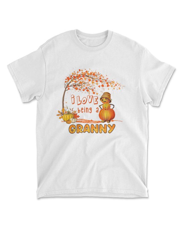 I Love Being A Granny Pumpkin Snowman Halloween Thanksgiving