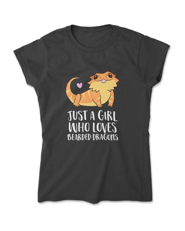 Just A Girl Who Loves Bearded Dragons Lizard Reptile T-Shirt