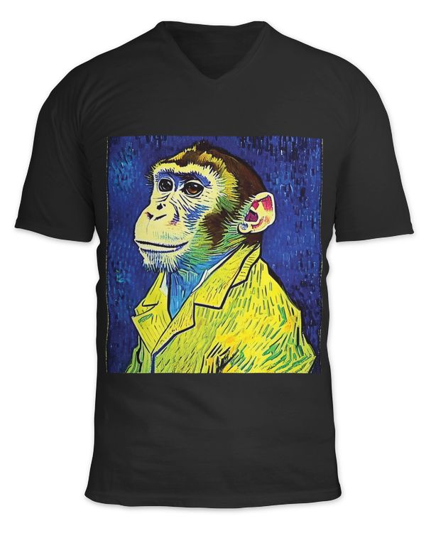 Van Gogh Funny Art Monkey portrait