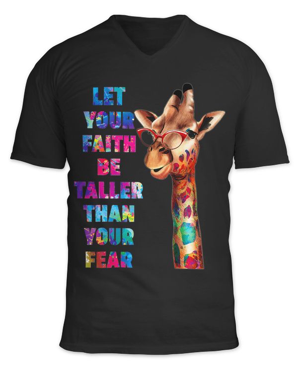 Giraffe Lover Gift Let Your Faith Be Taller Than Your Fear