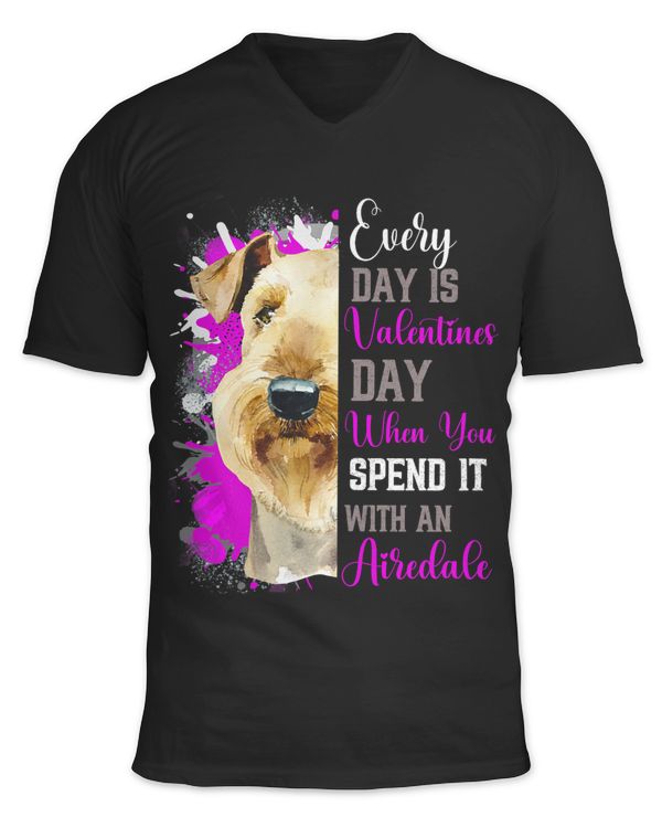 Funny Valentines Day Airedale Mom Mother Dog Terriers Cute