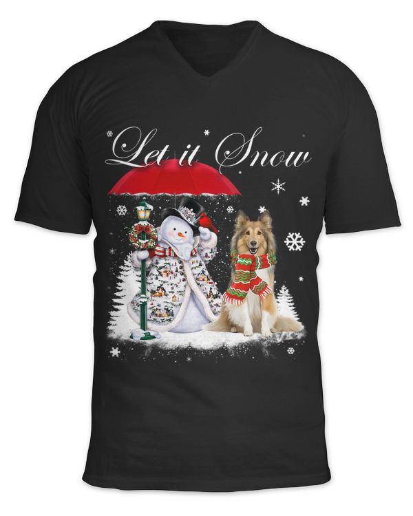 Shetland Sheepdog Santa Dog Christmas Snowman Xmas Pajama 336