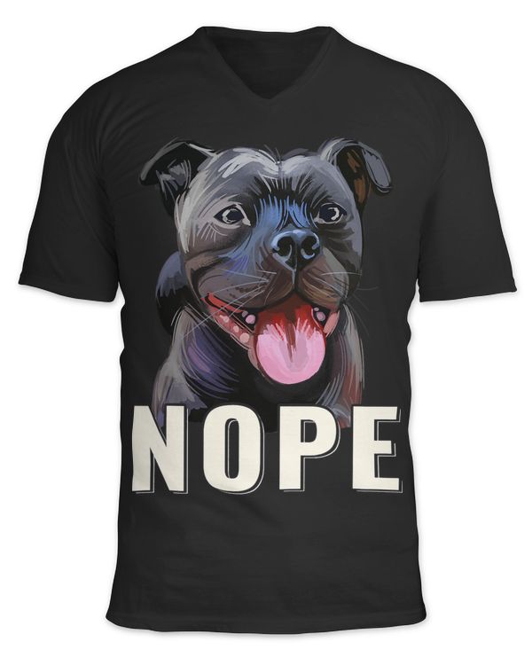 Nope Lazy Staffordshire Bull Terrier Funny Dog Lover Gifts