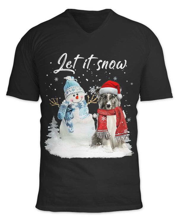 Shetland Sheepdog Santa Dog Christmas Snowman Xmas Pajama 306