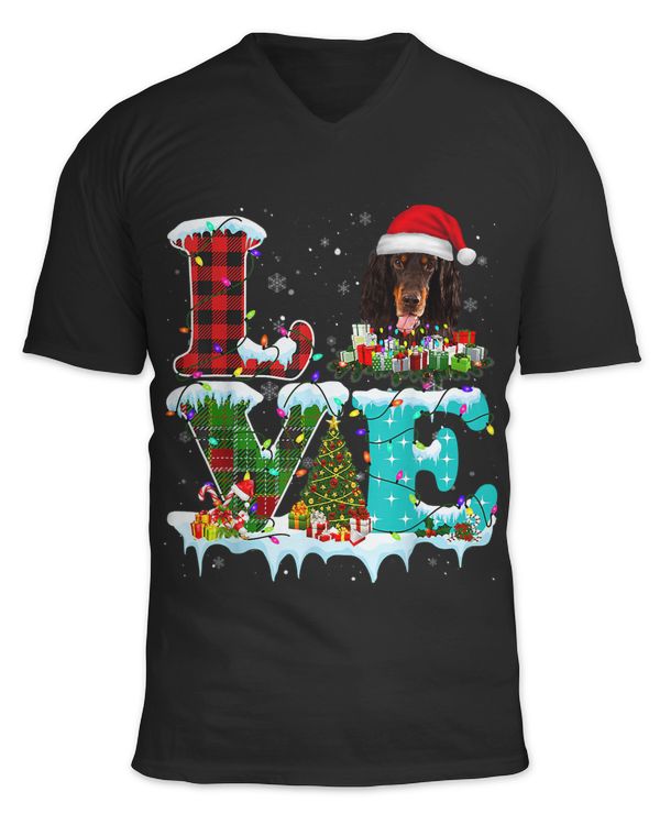 Gordon Setter Christmas Tree Light Pajama Dog Xmas 23
