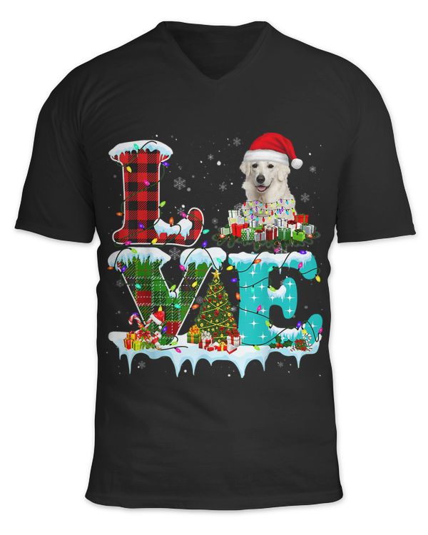 Kuvasz Christmas Tree Light Pajama Dog Xmas 13