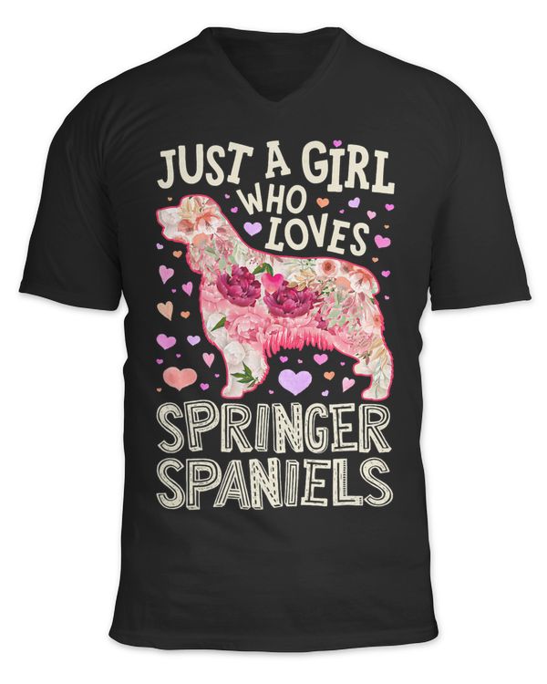 English Springer Spaniel Just A Girl Who Loves Dog Flower 147