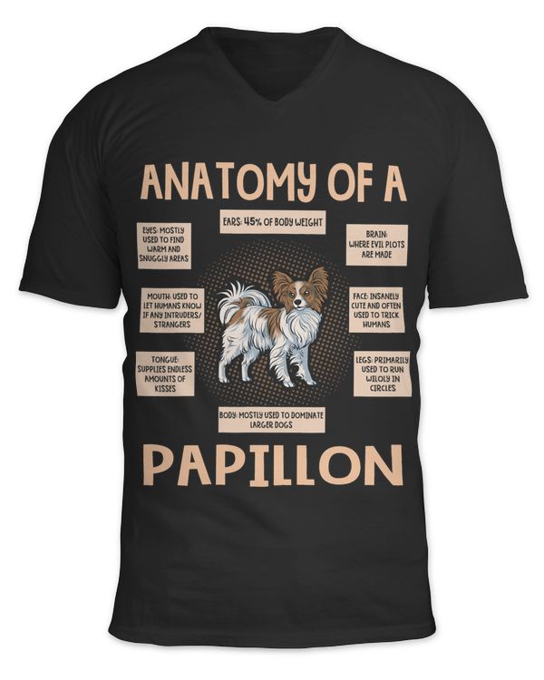 Anatomy Of A Papillon Funny Puppy Gift346