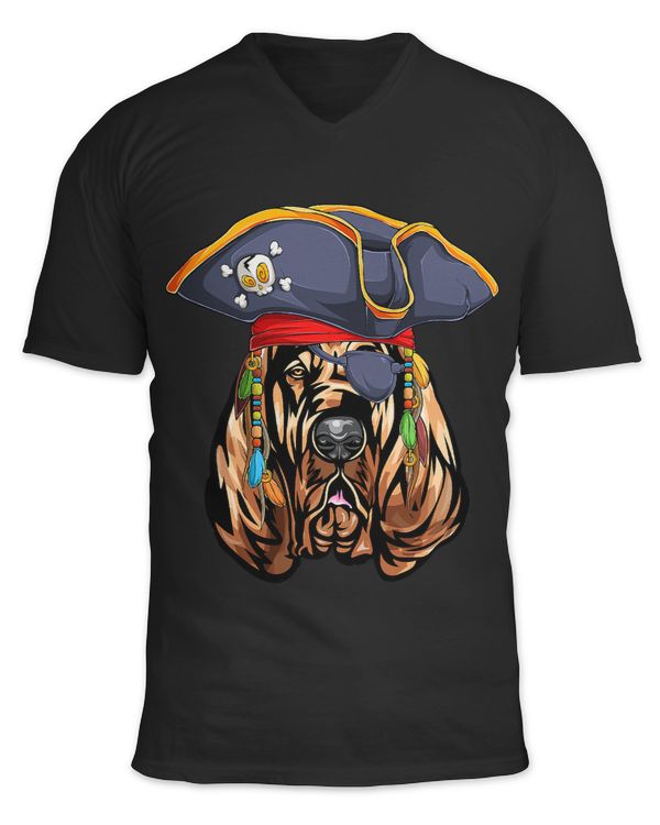 Bloodhound Pirate Funny Sleuthhound Dog 13