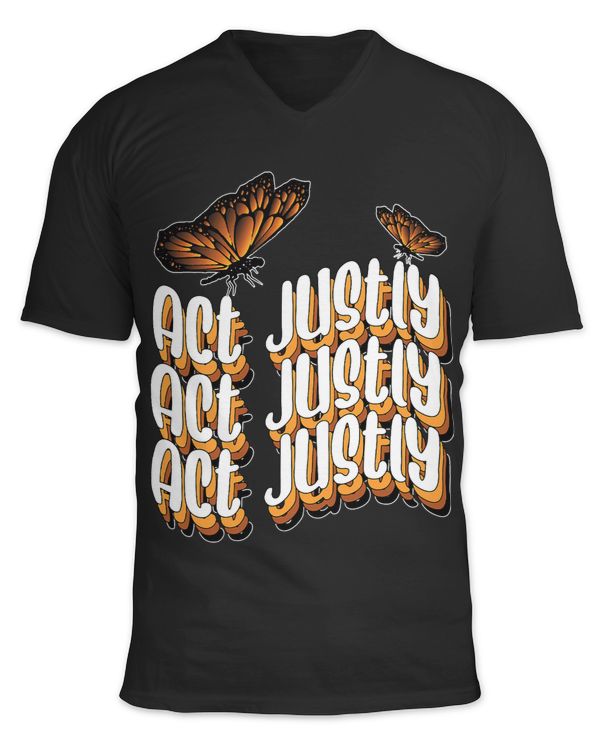 Boho Act Justly Motivational Kind Retro Religious Chritsian