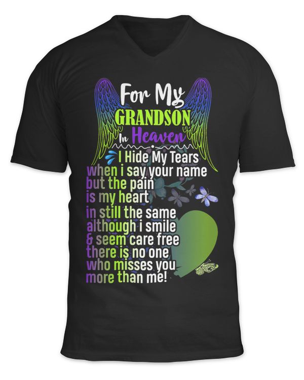 Grandparent My Grandson in heaven I hide my tear my heart