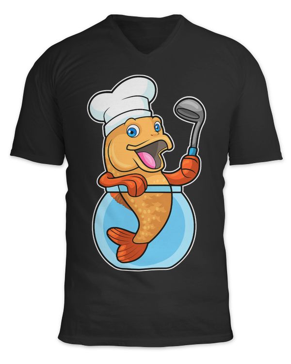 Fish Cook Chef hat Aquarium