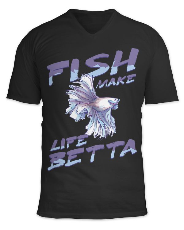 Fish Make Life Betta Goldfish Aquarium Aquarist Themed