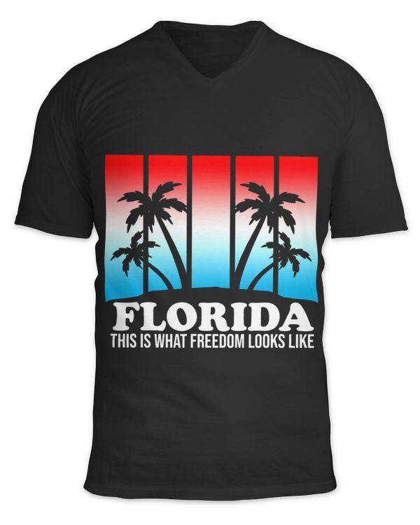 Florida This Is What Freedom Looks Like American Flag Beach