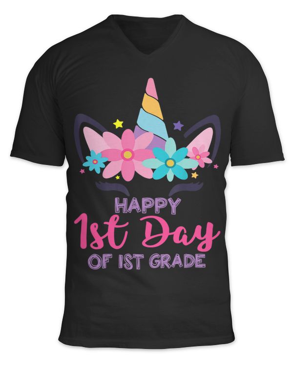 Pony Unicorn 1st Grade Unicorn First Day Of School Shirt Back To Outfit Ponies