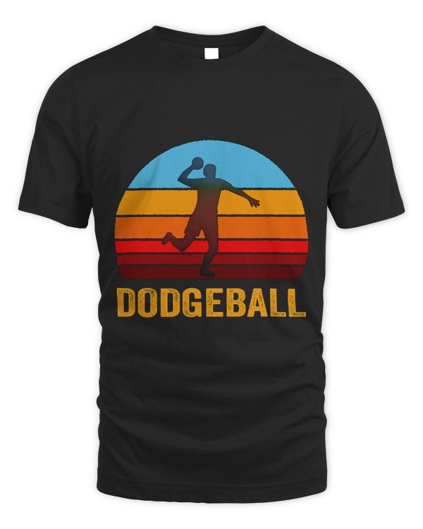 Retro Vintage Style Sunset Dodgeball